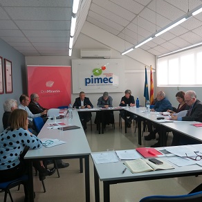 Imatge corresponent a la reunió amb els membres del Consell Assessor que va tenir lloc el 20 d'abril, a la seu de l'entitat.